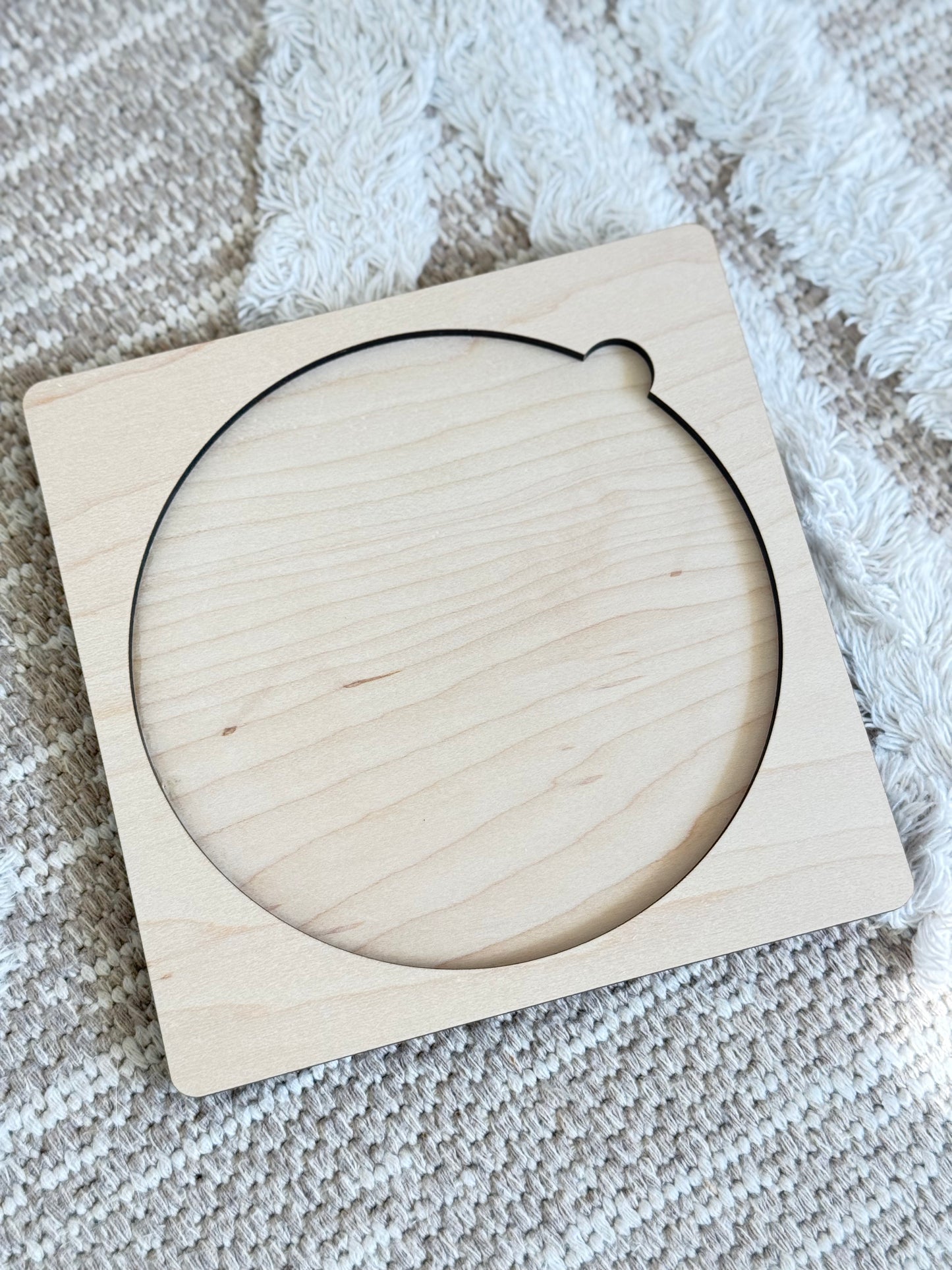 Fractions Learning Tool | Fraction Puzzle | Montessori Homeschool Preschool | Laser Engraved Maple & Acrylic | Hands On