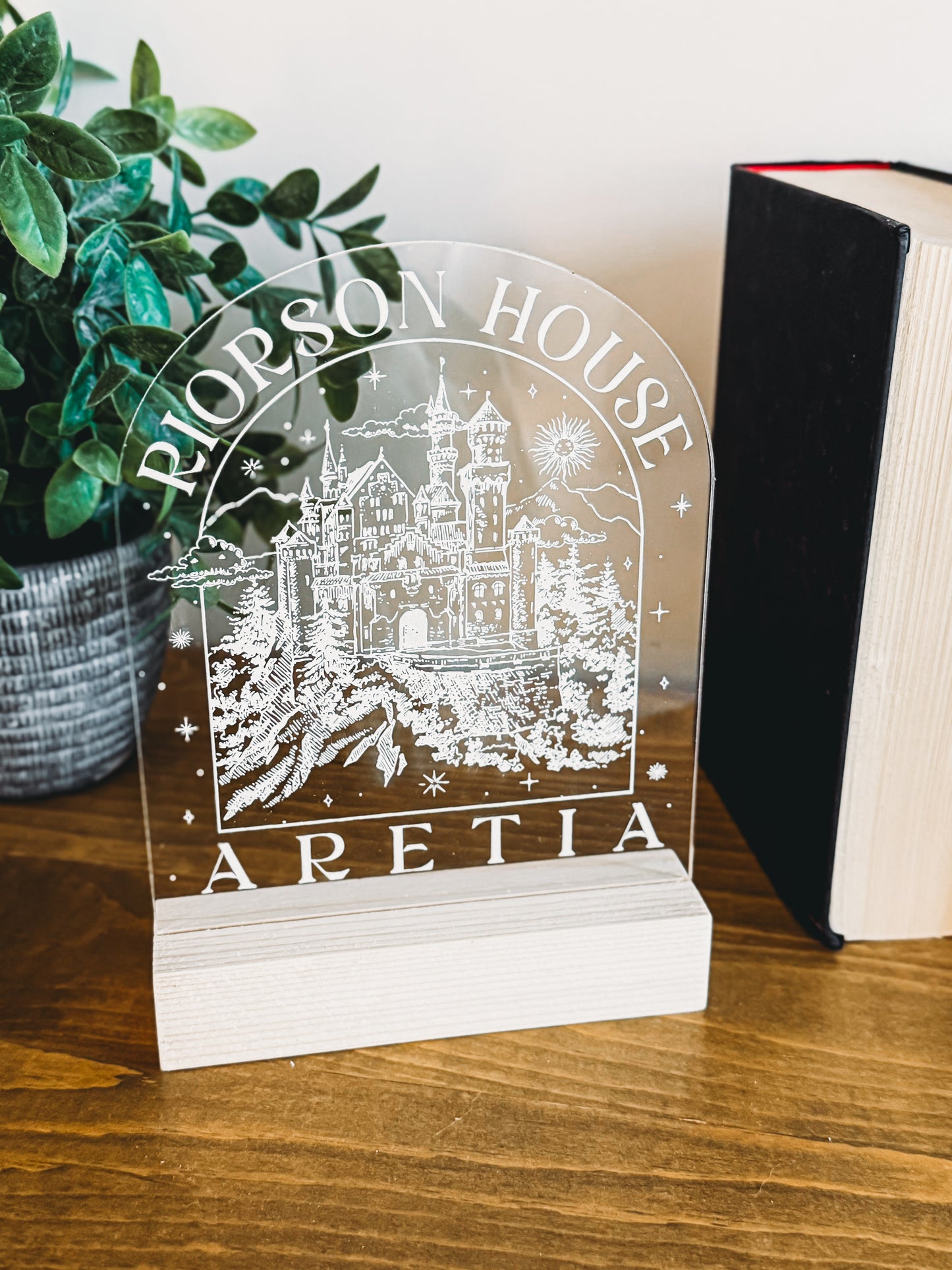 Booktok | Riorson House | Fourth Wing Inspired | Aretia | Shelf Sitter | Fourth Wing Decor | Reading Nook | Bookshelf Decor | Xaden