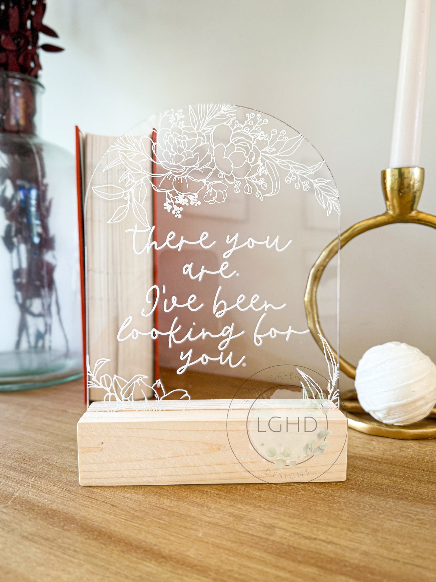 There You Are I’ve Been Looking for You ACOTAR Shelf Sign – Rhysand Night Court Gift – BookTok Fantasy Decor - Shelf Sitter