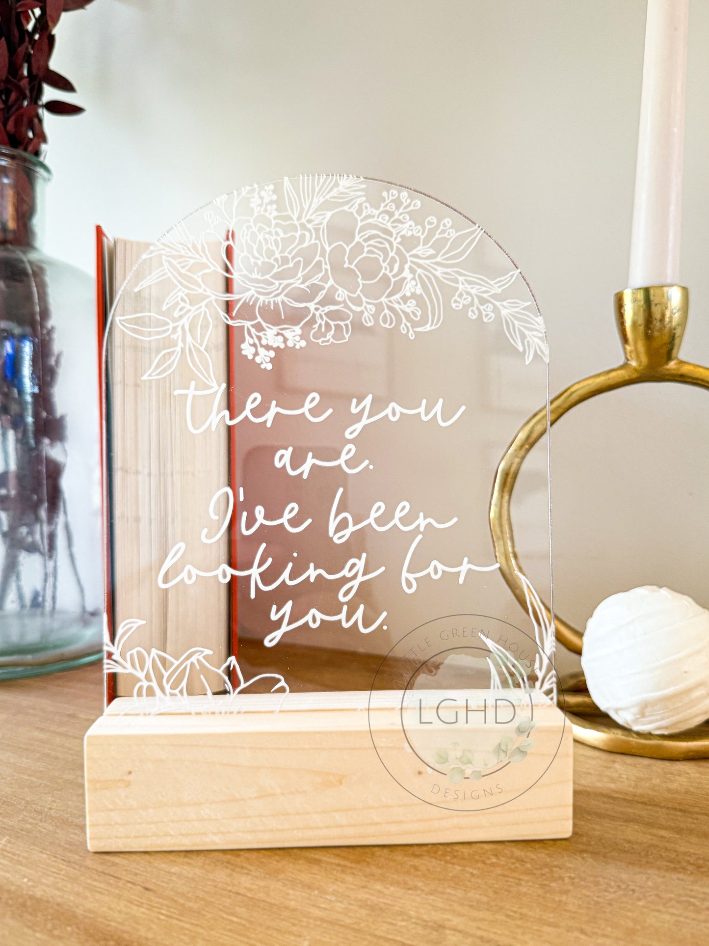 There You Are I’ve Been Looking for You ACOTAR Shelf Sign – Rhysand Night Court Gift – BookTok Fantasy Decor - Shelf Sitter