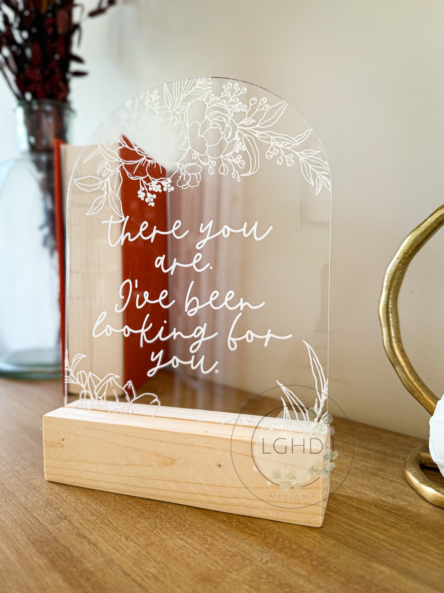 There You Are I’ve Been Looking for You ACOTAR Shelf Sign – Rhysand Night Court Gift – BookTok Fantasy Decor - Shelf Sitter
