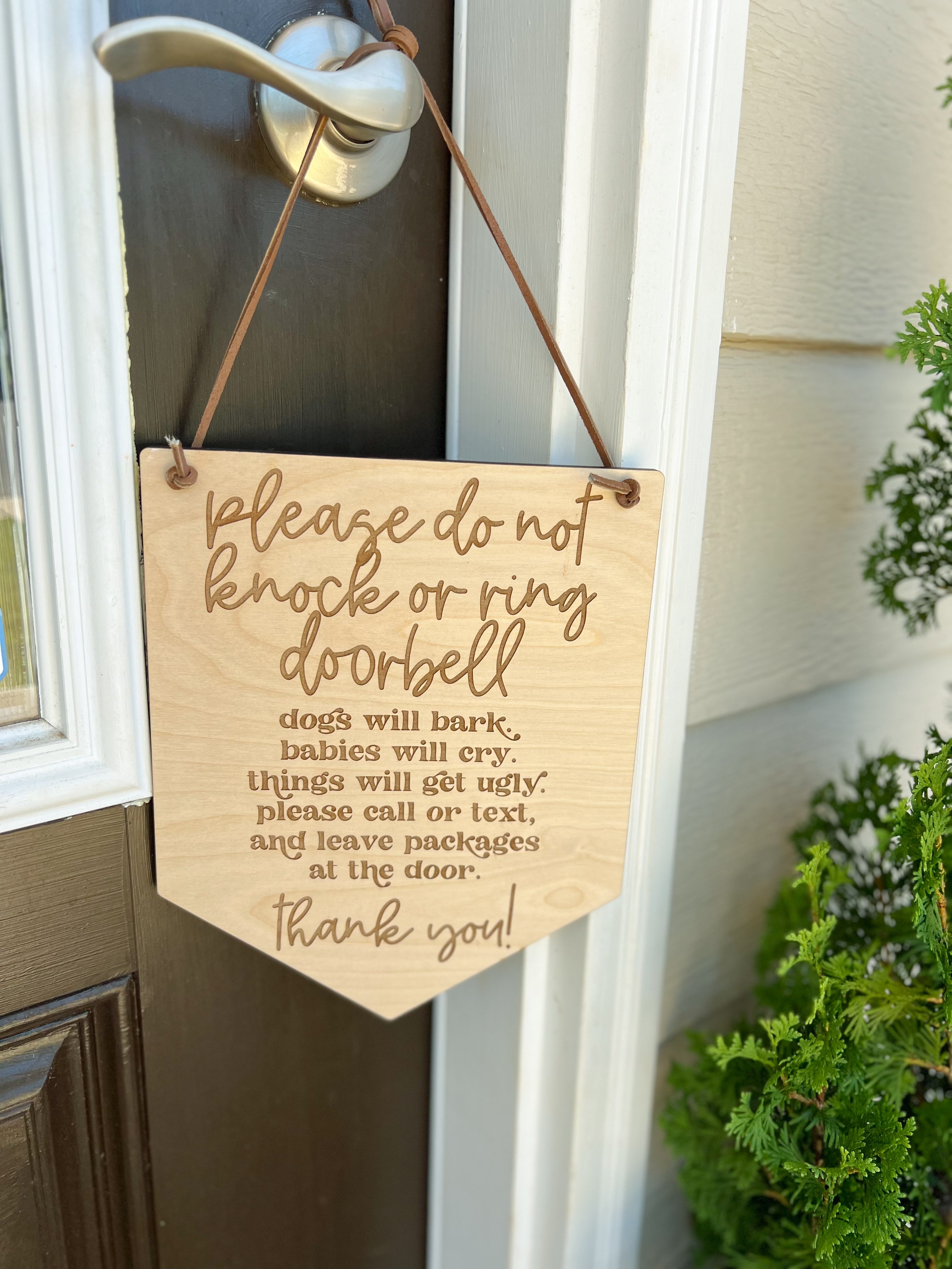 Door Hanger Humorous 