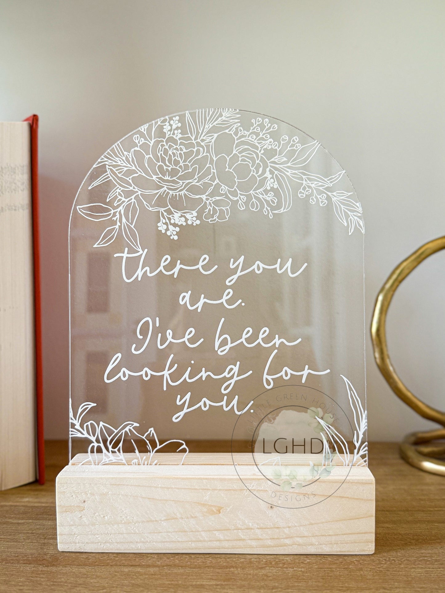 There You Are I’ve Been Looking for You ACOTAR Shelf Sign – Rhysand Night Court Gift – BookTok Fantasy Decor - Shelf Sitter